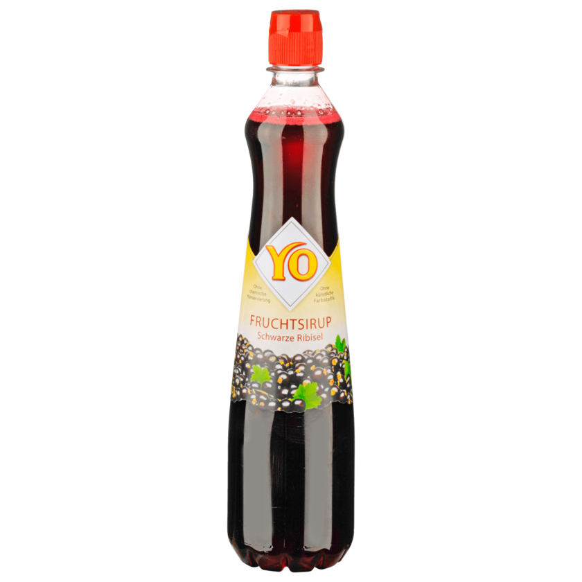 YO Fruchtsirup schwarze Johannisbeere 0,7l